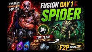 MASAHIRO FUSION DAY 1! Spider Grind Begins! -- F2P FROM ZERO