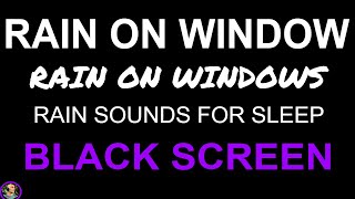 Rain Sounds On Window Glass, Rain On Windows For Sleeping, Heavy Rain On Window, Night Rain Downpour