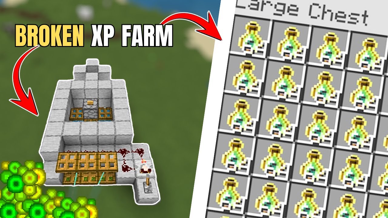 Minecraft Best NEW XP Farm In PE 1.21 #minecraft - YouTube