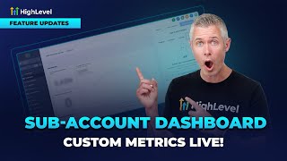 Sub - Account Dashboard: Custom Metrics Live!
