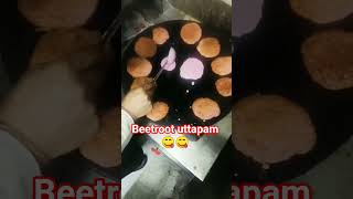 😋 Making Beetroot uttapam 👌😋 #viral #food #shorts