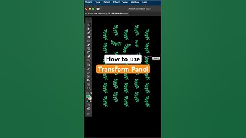 Learn how to use Transform tool in Adobe Illustrator #adobeillustrator #logos