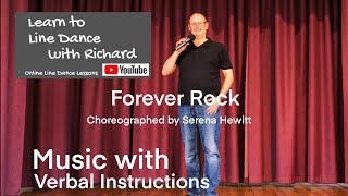 BEGINNER LINE DANCE LESSON 234 - Forever Rock - Part 2 - Music with verbal instruction