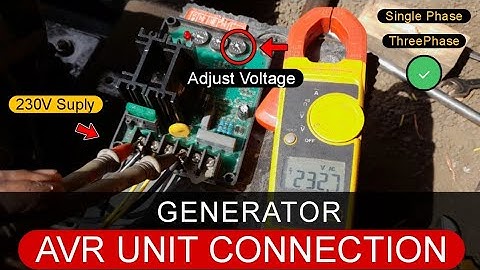 Generator #AVRUnit Connection | Automatic Voltage Regulator | Generator AVR Replace | AVR Repair