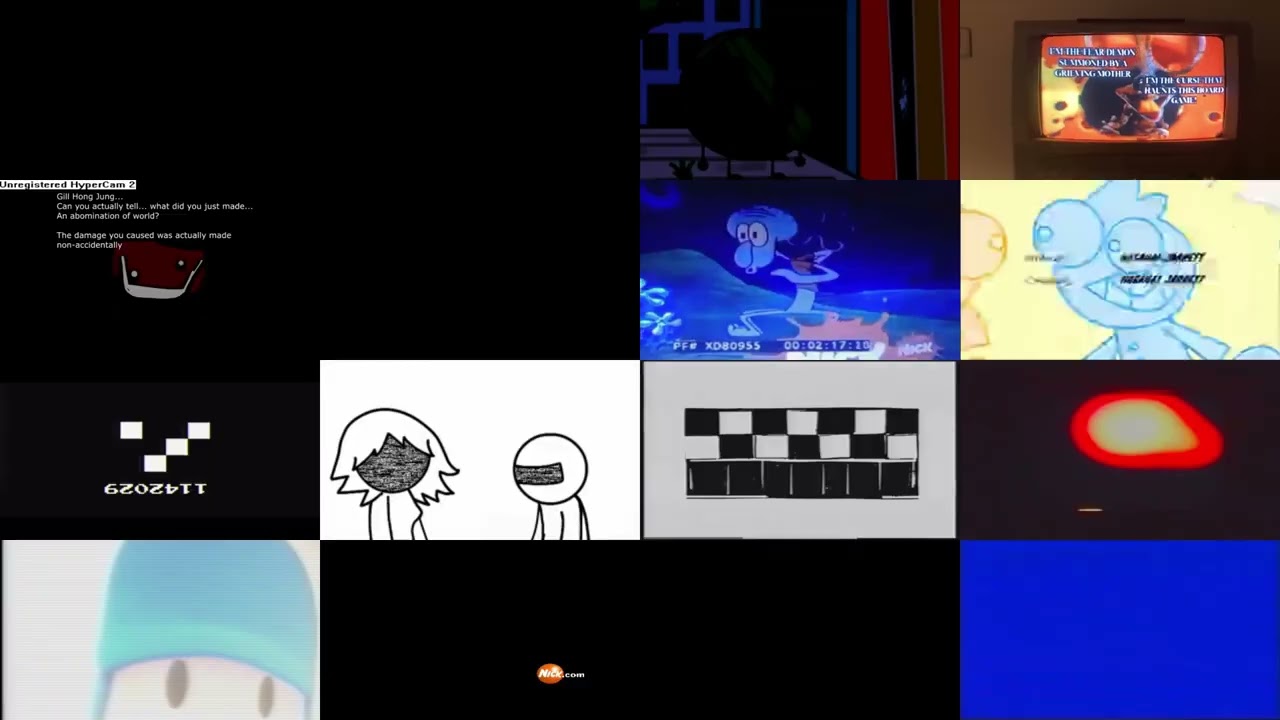 16 Creepypasta Videos Upcoming Jumpscares Played At Once 5