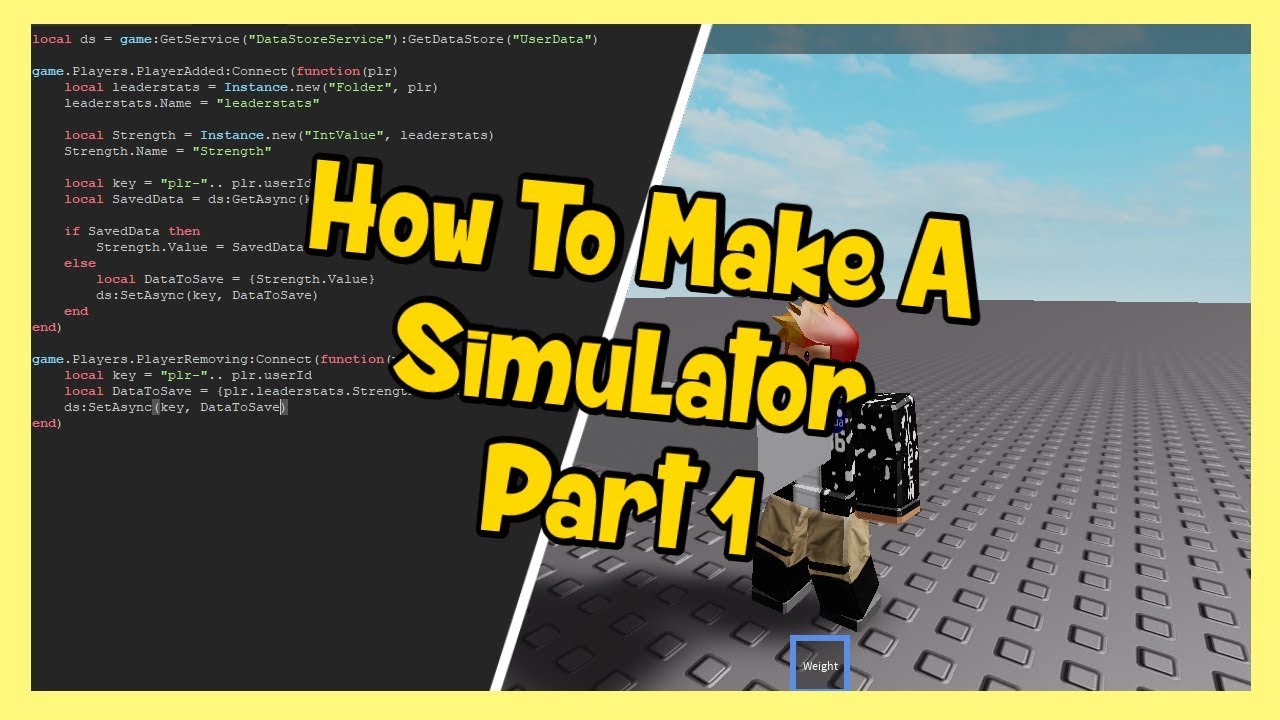 How To Make A Simulator Part 1 Saving Stats And Tool Roblox Development Youtube - can you setasync in a localo script roblox lua