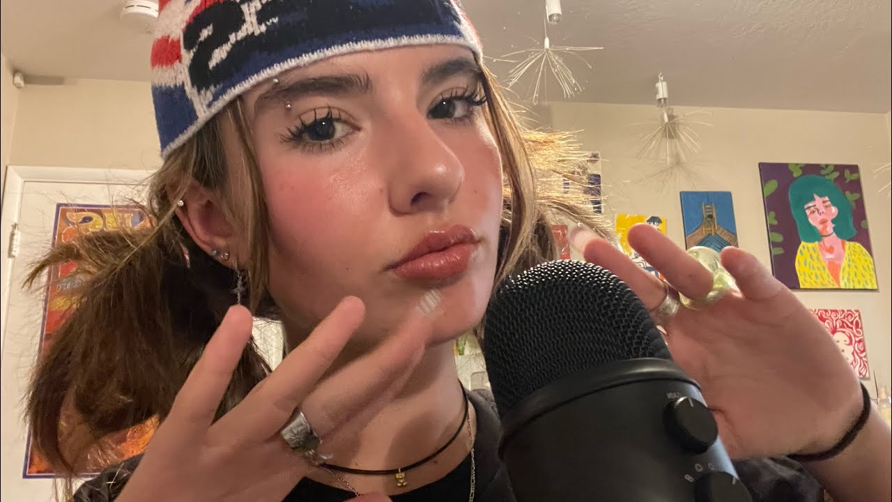 [ASMR] FINGER FLUTTERING (with rings) - YouTube