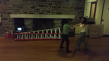 Salsa On2 Intermediate Turn Pattern Combo Partnerwork by Sergio and Sheena #80