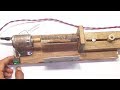 How to Make a Mini Lathe Machine at Home (Simple)