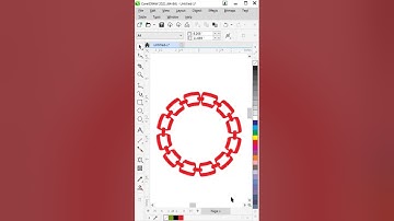 3D Chain Circle Logo Design #logo #shorts #coreldraw #youtubeshorts
