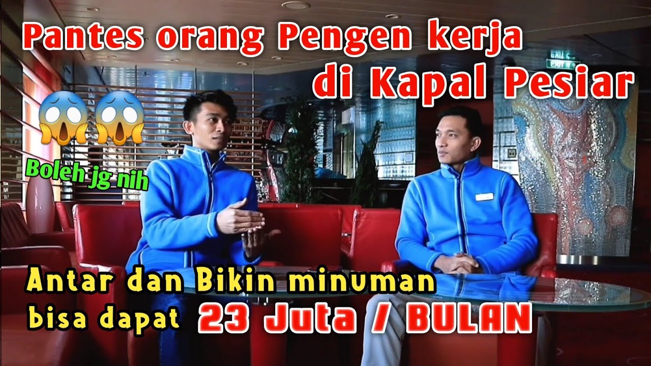 Antar & Bikin minuman dapat 23 JUTA perbulan di Kapal Pesiar | Bartender Indonesia