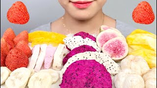 ASMR ผลไม้แห้งแช่แข็ง 🍓 FREEZE DRIED FRUITS EATING SOUNDS MUKBANG