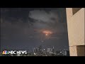Video shows Iron Dome deflecting rockets in Tel Aviv