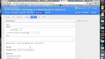 Managebac and Turnitin