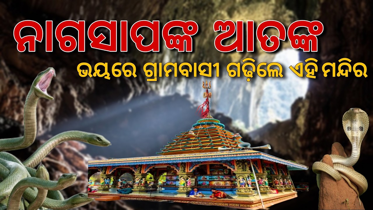 ⚕️😱ନାଗ ନାଗୁଣୀ ଗୁମ୍ଫା ❤️‍🩹 ଗ୍ରାମବାସୀ ଥରହର 🔱 Baghuapalli Temple 🛕 #vlog4