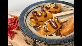 Caramel Apple Slices on a Stick | Welcome to Nana's