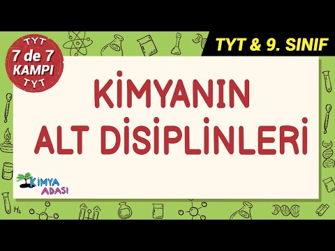 KİMYANIN ALT DİSİPLİNLERİ #7de7Kampı #TYTkimya
