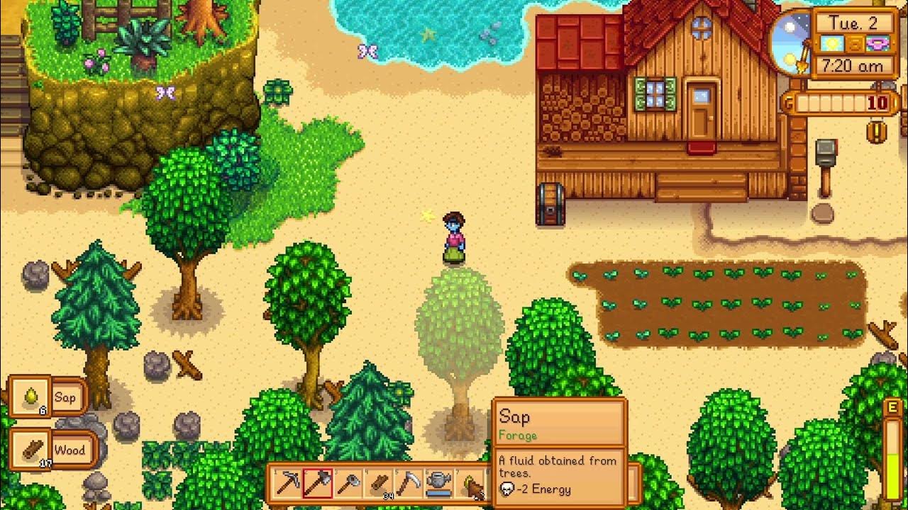 How to get Sap Stardew Valley YouTube