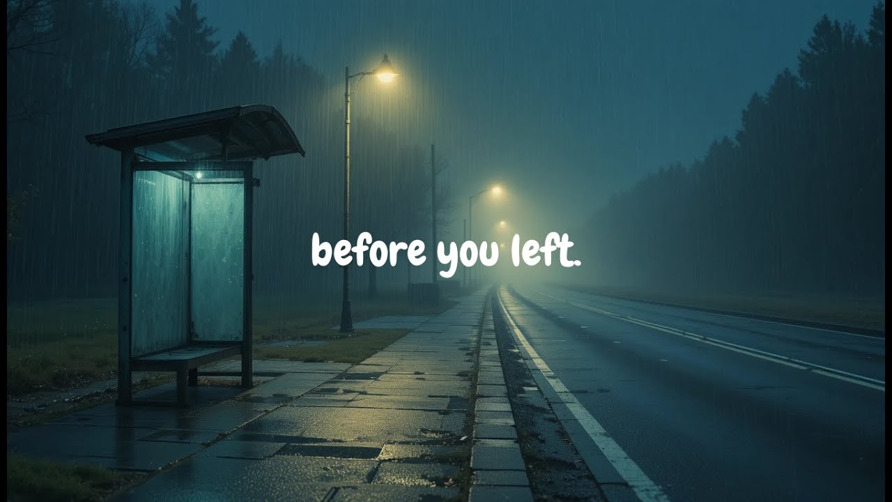 Before you left.
