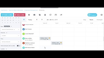 Moving and copying a rostered shift