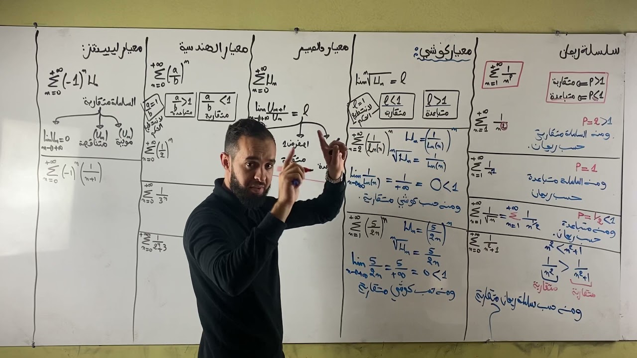 سنة 1جامعي رياضيات طبيعة السلاسل الفصل1