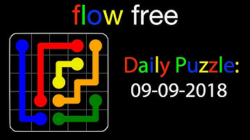 Flow free daily puzzles of September 9, 2018 - Gameplay Walkthrough (iOS & Android)