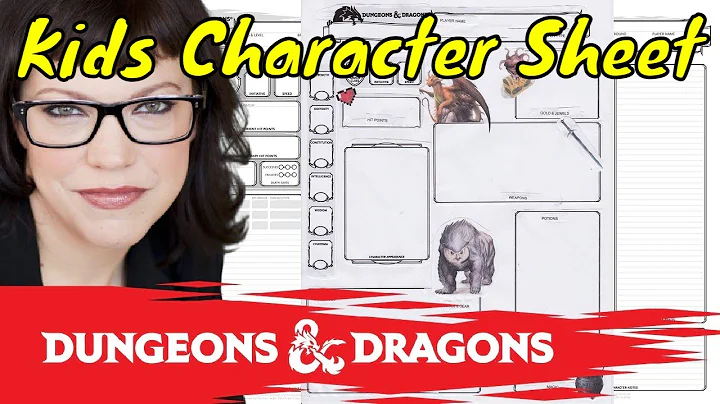 What Kids need on the D&D 5E Character Sheet (with...