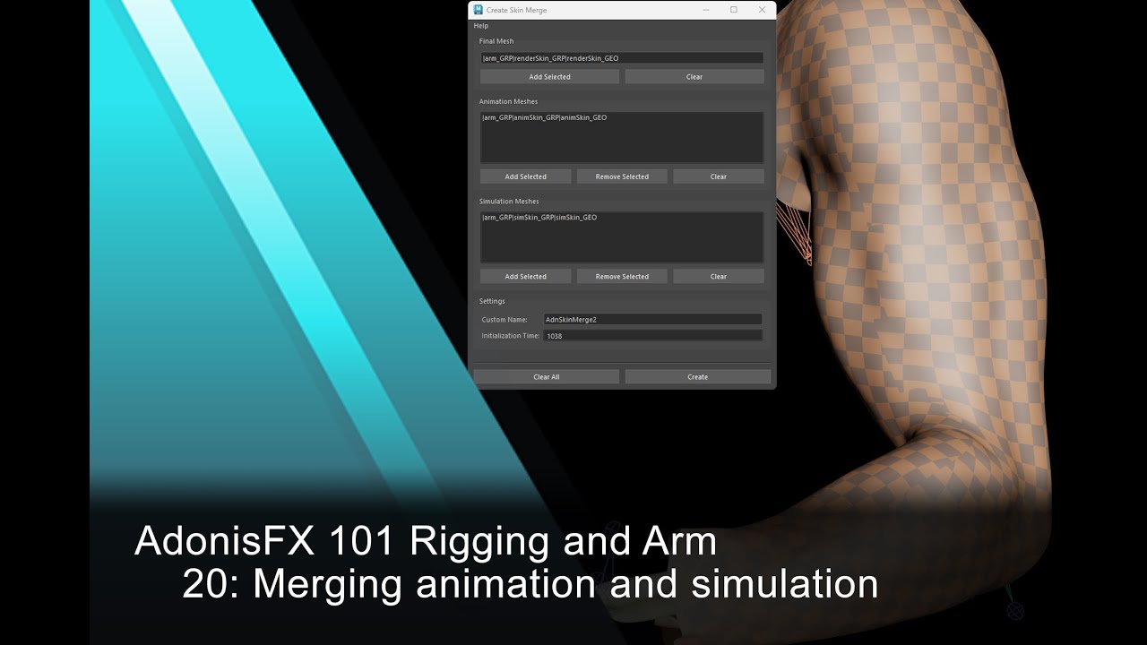 AdonisFX Tutorials 101 - Rigging an Arm - 20: Merging animation and ...