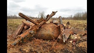 Запашка на поле боя (нашли немецкий пулемет МГ-13) / found a german machine gun MG-13