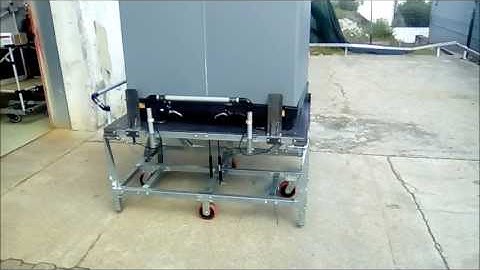 Lean Manufacturing - 4Lean - Container adjustable tilt cart - Mizusumashi