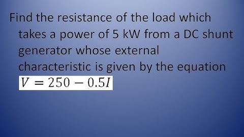 Solved problem: DC Shunt generator. (explained in TAGALOG)