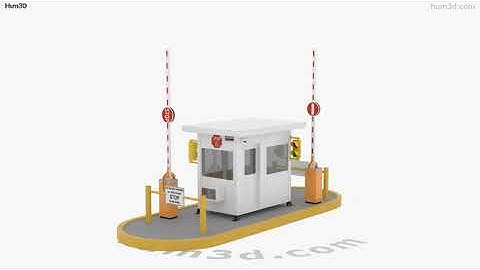 Security Guards Booth 3D model by 3DModels.org