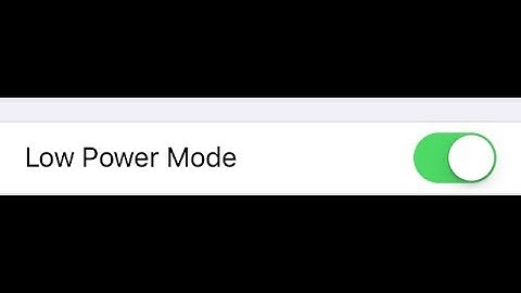 How To Enable Low Power Mode In iOS 11