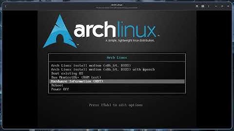 Instalando Archlinux en GNOME Boxes