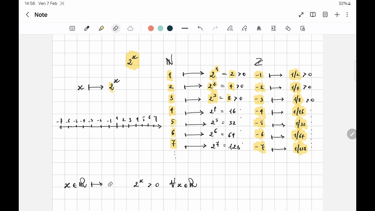 Funzione esponenziale passo passo, equazioni esponenziali, disequazioni esponenziali