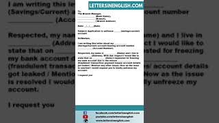 Application for Unfreeze Bank Account - Request Letter to Unfreeze Bank Account screenshot 5