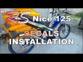 RS Nice 125 Decals Installation