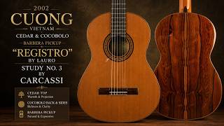 2002 Cuong Luthier | Cedar & Cocobolo | Lauro – Registro / Carcassi – Study DEMO by David Trevors