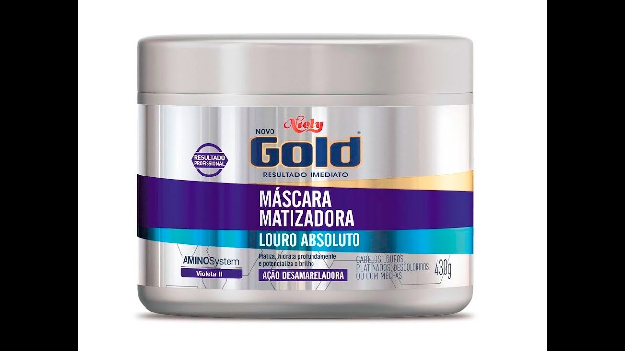 Máscara matizadora Niely Gold Resenha YouTube