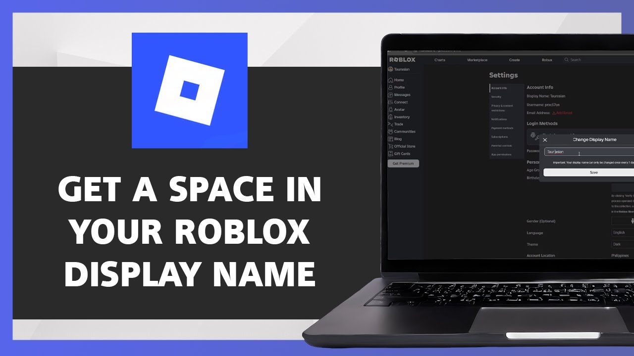 How To Get A SPACE In Your Roblox Display Name 2026 Updated Version 