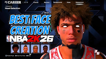 *NEW* BEST DRIPPY FACE CREATION FOR ALL BUILDS IN NBA2K26!!