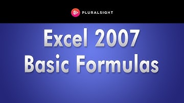 Excel 2007 Training - Basic Formulas