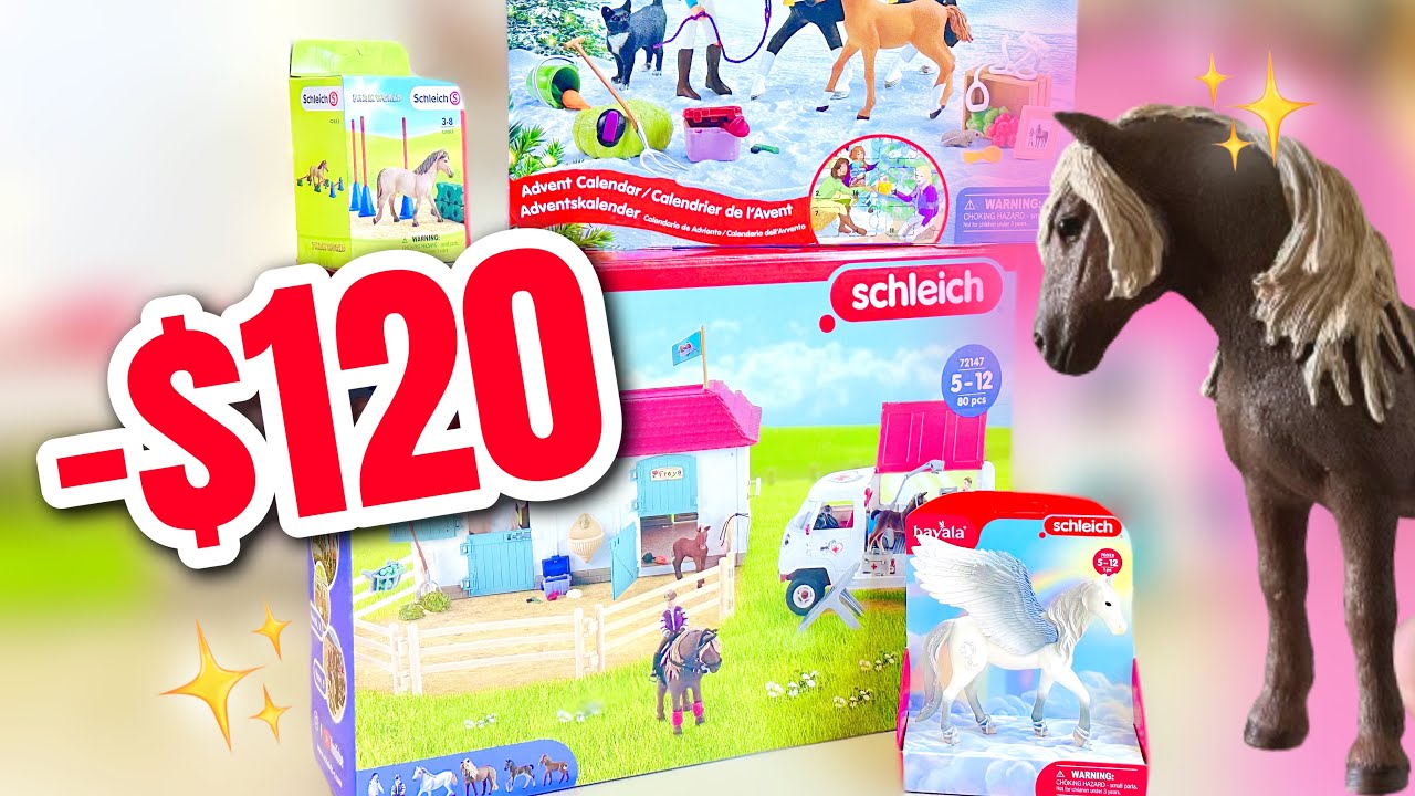 I SPENT $120 ON SCHLEICH HORSES! Shopping SPREE + Setup
