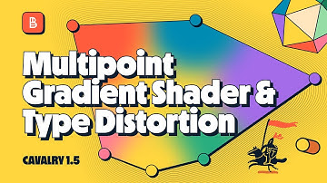 Animated multipoint gradients & gradient-driven type distortion in Cavalry 1.5