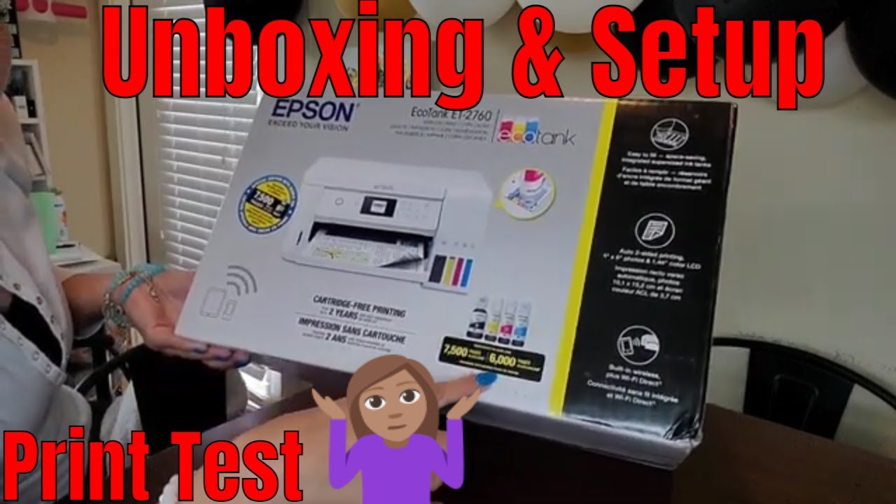 Epson ET-2760 | Printer set up & Review | Print Test | SHOULD YOU BUY THIS  PRINTER?! - YouTube