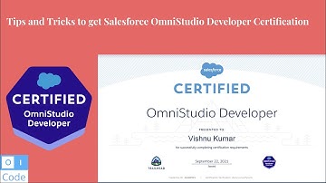 Tips and Tricks to get Salesforce OmniStudio Developer Certification