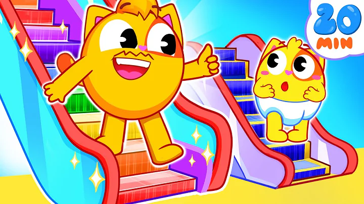 Magic Baby Stairs | Safety Rules In The Escalator for Kids | Songs & Nursery Rhymes by Toddler Zoo