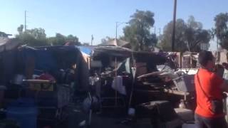 Fresno city crews prepare to clear homeless camp south of downtown