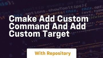 cmake add custom command and add custom target