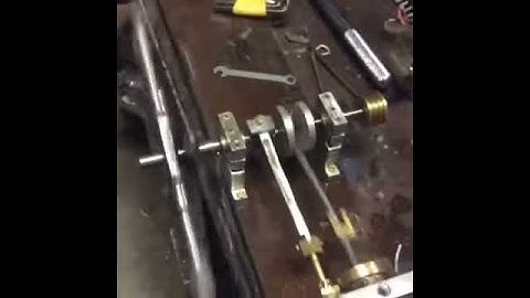 Scratch built engine running for the first time